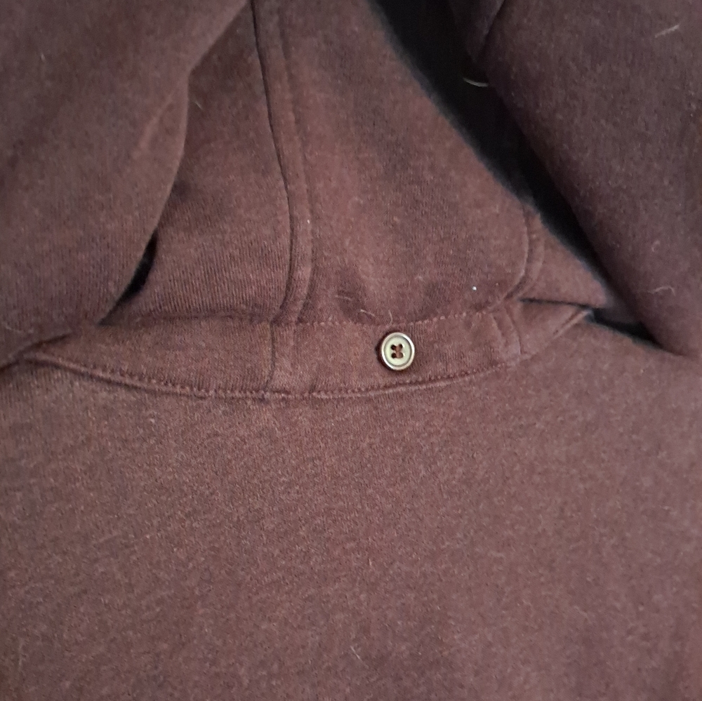 Adorable Jones NY burgundy knit double breasted pea coat, 1X - Picture 7 of 9